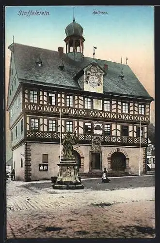 AK Staffelstein / Lichtenfels, Rathaus und Denkmal