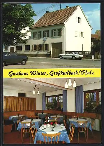 AK Grosskarlbach /Pfalz, Gasthaus Winter K. Webel