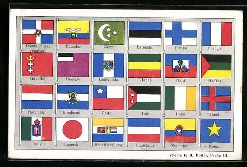 AK Landesflaggen alphabetisch geordnet