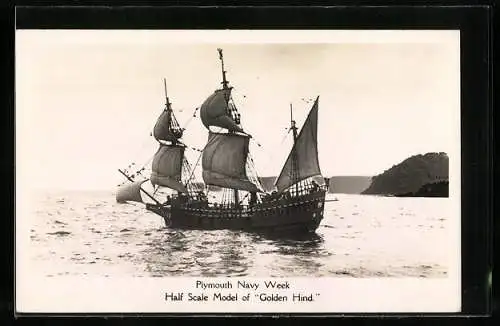 AK Half Scale Model of Golden Hind, Plymouth Navy Week