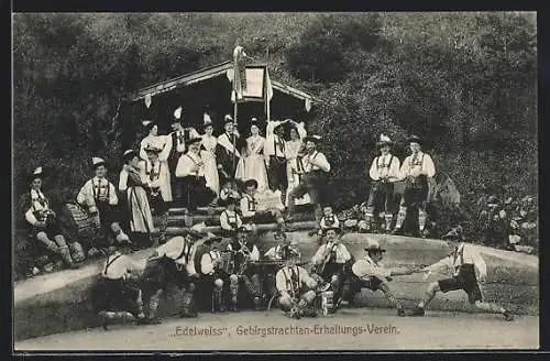 AK Berchtesgaden, Gebirgstrachten-Erhaltungs-Verein Edelweiss
