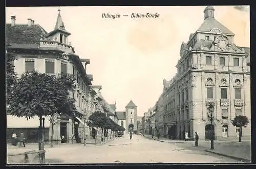 AK Villingen / Baden, Blick in die Bickenstrasse