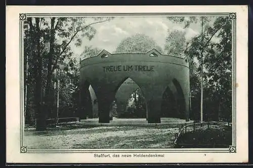 AK Stassfurt, Das neue Heldendenkmal