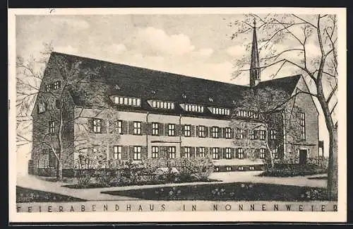 Künstler-AK Nonnenweier /Baden, Diakonissenhaus, Feierabendhaus