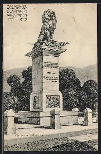 AK Waakirchen, Oberländer-Denkmal