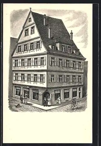 AK Tübingen, Aussteuergeschäft Julius Klein, Marktstrasse 17