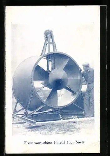 AK Freistromturbine, Patent Ing. Suess, Reklame