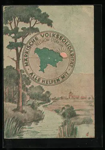 Künstler-AK Beeskow-Storkow, Märkische Volkssolidarität