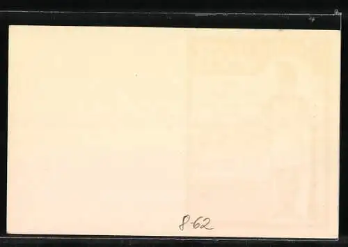 AK Cigarettes Job, Tabak Reklame, Soldat in Uniform mit Gewehr