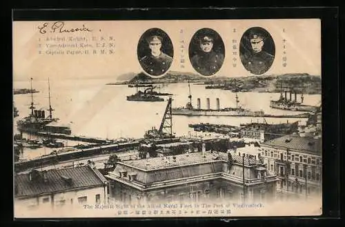 AK Vladivostock, Allied Naval Fleet in the Port, Captain Payne, Admiral Knight, Vice-Admiral Kato