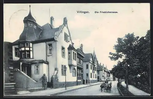 AK Villingen / Baden, Blick in die Friedrichstrasse