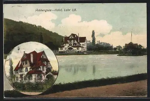 AK Lahr i. B., Partie mit Hohbergsee-Hotel