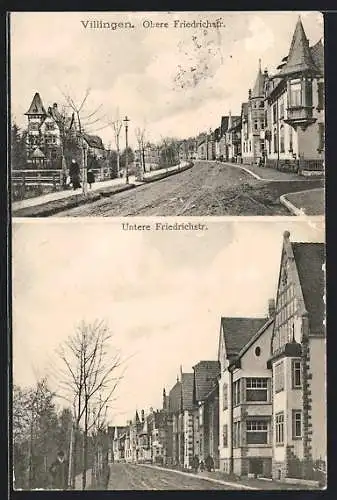 AK Villingen / Baden, Villen in der oberen Friedrichstrasse