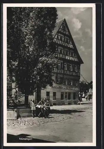 AK Münsingen, Gasthof zum Ochsen von Elbert Bosch