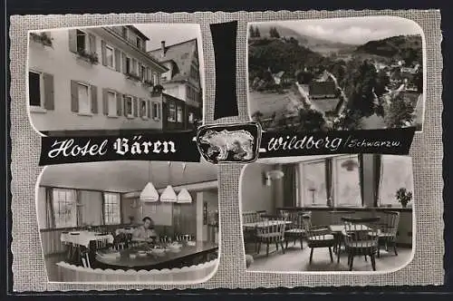 AK Wildberg /Schwarzwald, Hotel Bären Bes. Familie Bihler