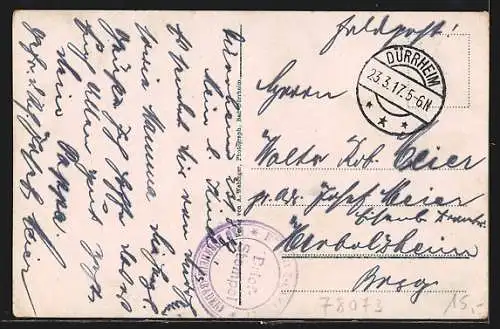 AK Dürrheim, Totalansicht von der Kirche, Landessolbad