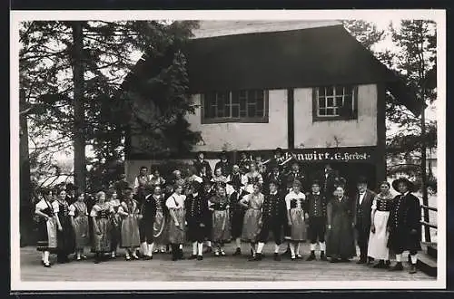 AK Tannheim b. Donaueschingen, Freilichtbühne, Der Vogt auf Mühlstein, Kirchweih beim Stubenwirt