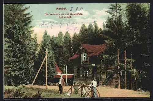 AK Kirnach, Gasthaus Waldschenke des Burghotels