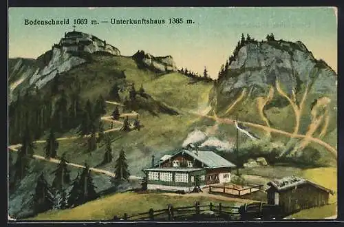 AK Schliersee, Bodenschneid, Unterkunftshaus des Alpen-Club München