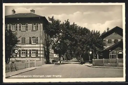 AK Münsingen, Truppenübungsplatz, Lager-Eingang