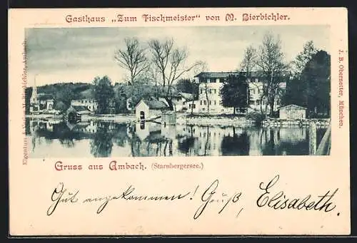 AK Ambach a. Starnbergersee, Gasthaus Zum Fischmeister