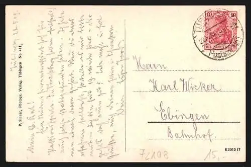 AK Rottenburg / Neckar, Kirche im Weggental, Innenansicht