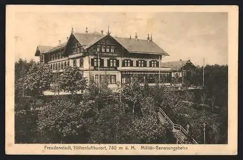 AK Freudenstadt, Militär-Genesungsheim, Schwarzwaldhotel