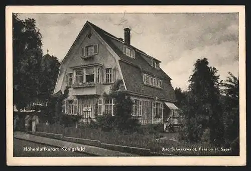 AK Königsfeld / Baden, Pension H. Sapel