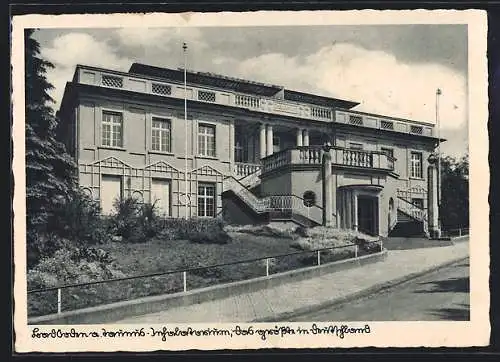 AK Bad Soden a. Taunus, Vorderansicht vom Inhaletorium