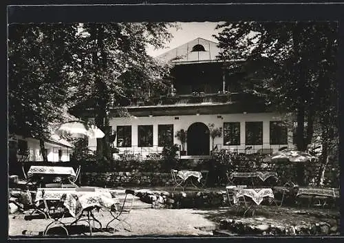 AK Berchtesgaden, Restaurant Lockstein, Gastgarten