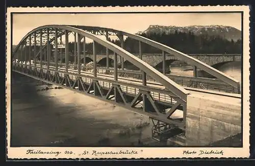 AK Freilassing /Obb, St. Rupertusbrücke