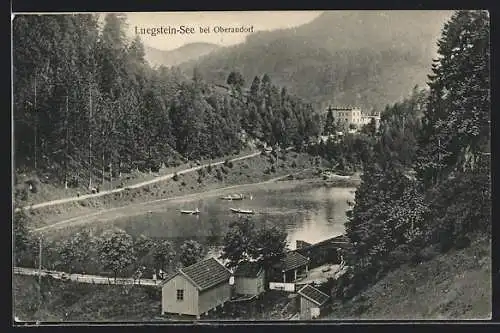 AK Oberaudorf, am Ufer des Luegstein-See