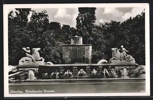 AK München, Wittelsbacher Brunnen