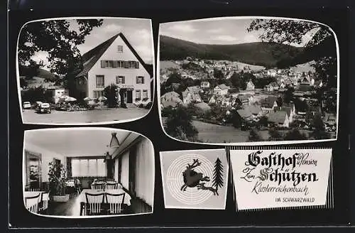 AK Klosterreichenbach im Schwarzwald, Gasthof und Hotel Zum Schützen