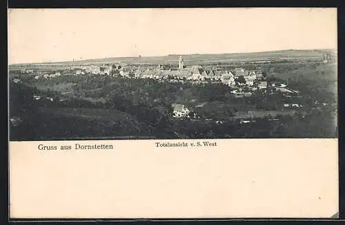 AK Dornstetten, Panoramaansicht von Südwest