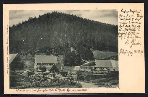 AK Seewald /Württ. Schwarzwald, Gesamtansicht Kropfmühle