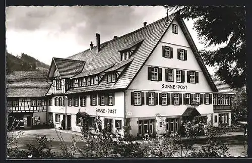 AK Klosterreichenbach im Murgtal, Hotel Sonne-Post