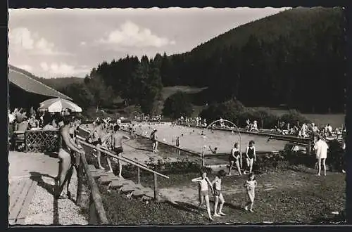 AK Alpirsbach /Schwarzwald, Schwimmbad im Rotenbächle