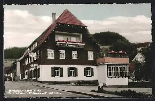 AK Leinstetten bei Freudenstadt /Schwarzwald, Gasthof Schlossbrücke, Bes. Maria Bubenhofer