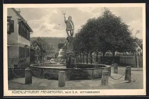 AK Freudenstadt, Am Neptunbrunnen