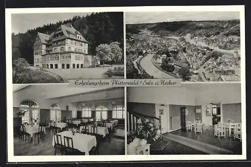 AK Sulz a. Neckar, Ansichten des Erholungsheims Pfisterwald und Umgebung