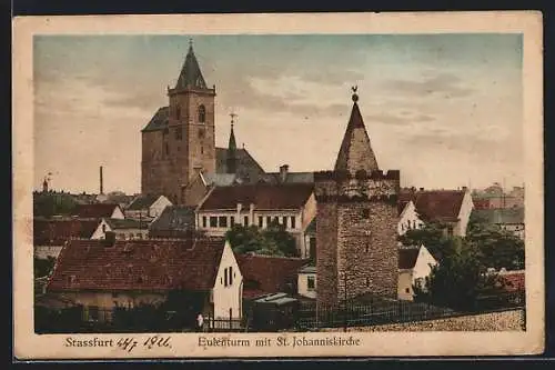 AK Stassfurt, Eulenturm und Johanniskirche