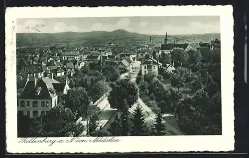 AK Rottenberg a. N., Blick aus der Vogelschau