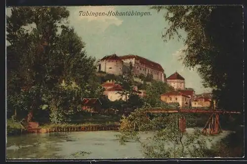 AK Tübingen, Flussufer und Burg