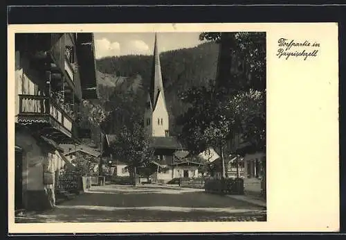 AK Bayrischzell, Kirche im Ort