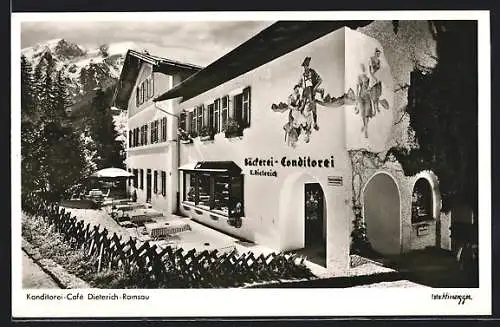 AK Ramsau / Berchtesgaden, Bäckerei und Konditorei K. Dieterich