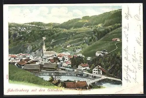 AK Schellenberg / Obb., Ortsansicht gegen Gätschen