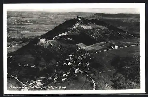 AK Hohenrechberg, Ansicht mit Ruine vom Flugzeug aus