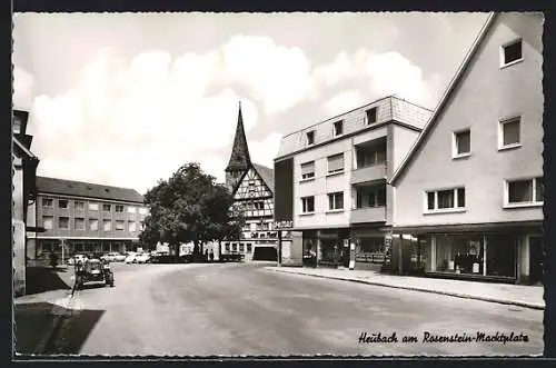 AK Heubach / Württ., Strassenpartie am Marktplatz