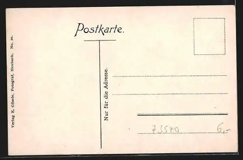 AK Heubach a. Rosenstein, Ortsansicht aus der Ferne